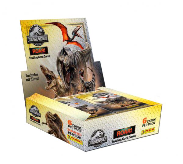 Jurassic World Roar! Trading Cards &ndash; 24er DISPLAY