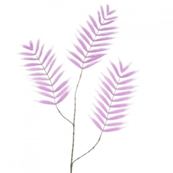 Artificial Palm Leaf silk lilac branch 95 cm