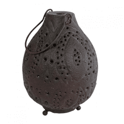 Laterne böhmisch dunkelbraun 21 cm