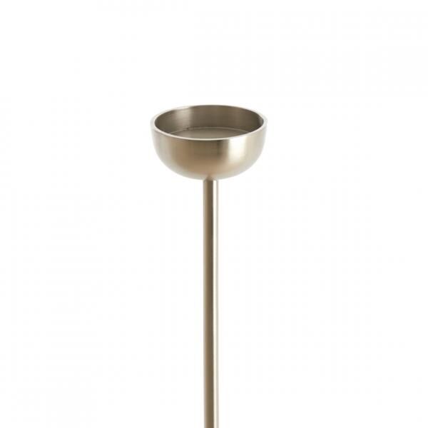 Licht und Wohnen Kandelaber Ofelia stehend L silber 120 cm B-Wahl