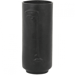Light & Living Vase Capade Metall schwarz 35 cm