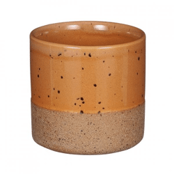 Glimmer Blumentopf Lago braun 16 cm