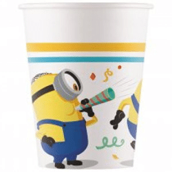 MINIONS RISE OF GRU  - 8 FSC Paper Cup   200ml