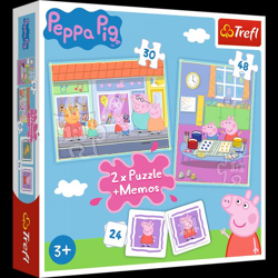Peppa Pig - Puzzle and Memo 2in1 30+48 pieces