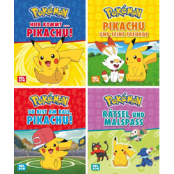 Pokemon Pixi: Pikachu 1-4 - 4 Mini-Büchlein