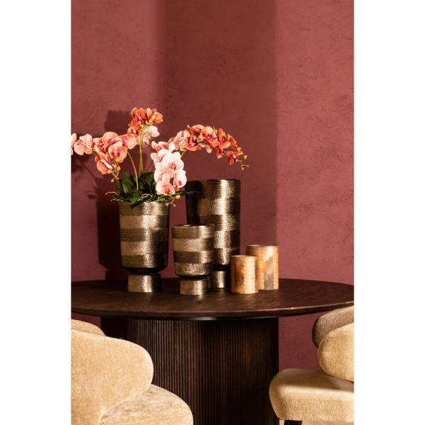 PTMD Blumentopf Erga Aluminium M grau 40 cm