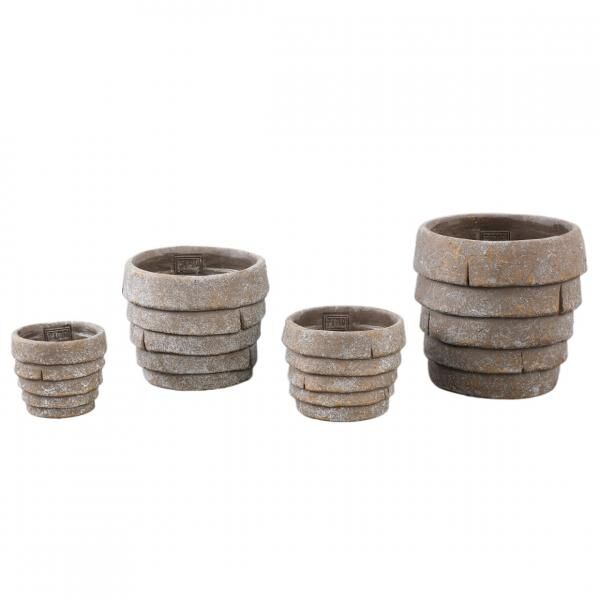 PTMD Blumentopf Shesheena grau XS 9 cm