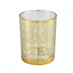 PTMD Teelichthalter Larine goldfarbig 12 cm