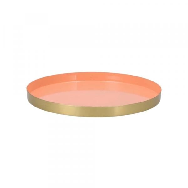 Tablett Marrakech Pfirsich Gold 26 cm