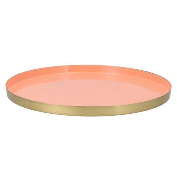 Tray Marrakech peach gold 40 cm