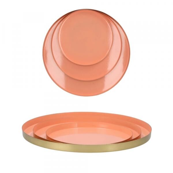Tray Marrakech peach gold 40 cm