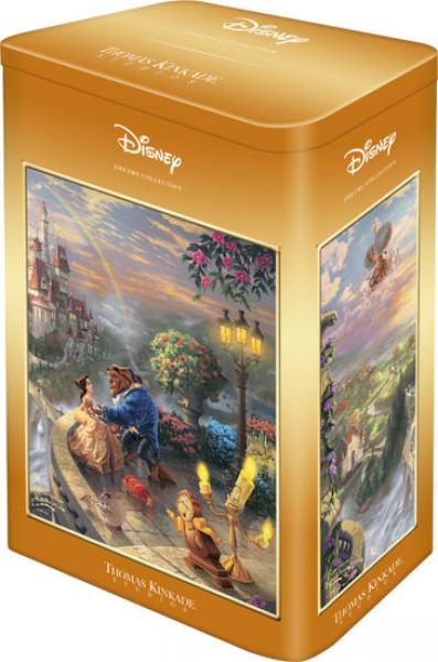 Thomas Kinkade - Disney, Beauty and the Beast - 500 Teile Puzzle in Nostalgiedose