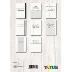 Funeral card - 100 pieces - 8 motifs