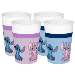 Trinkbecher Disney Stitch - 4er Set 300 ml