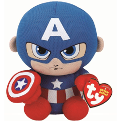 Ty 41189 - Marvel Captain America Plüschfigur - 15 cm