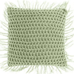 Unique Living kussen Tufo nile green 45 x45 cm