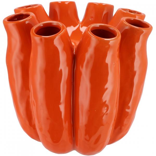 Vase Luna Rohr orange 30 cm
