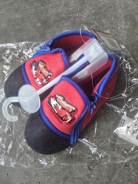 A4 – CD0144 – Cars Pantoffeln schwarz-rot Zipper