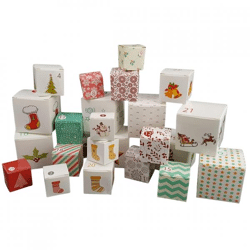 Adventskalender DIY 7 cm 24 Stück