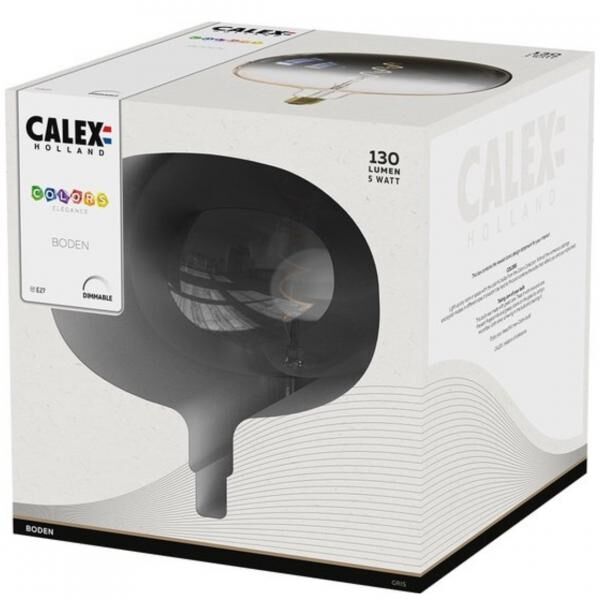 Calex Lampe LED Avesta dimmbar 5W E27 grau 22 cm