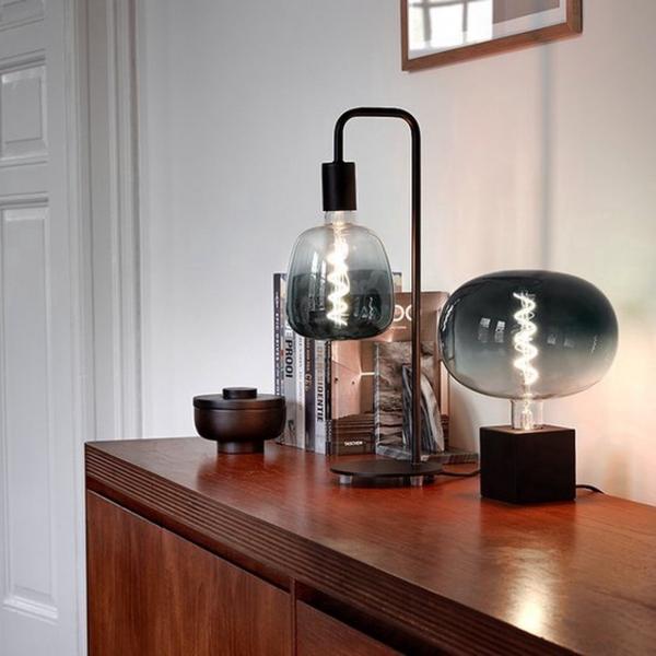 Calex Lampe LED Avesta dimmbar 5W E27 grau 22 cm