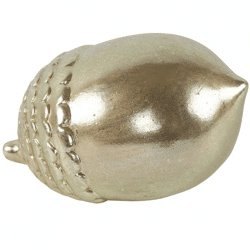 Countryfield beeld eikel Ludwig L goudkleurig 18 cm