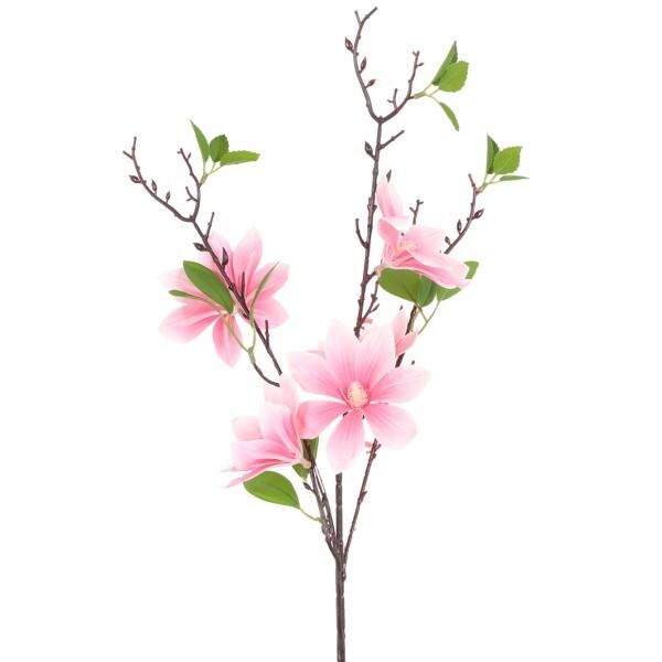 Countryfield Künstliche Blume Magnolie rosa 82 cm
