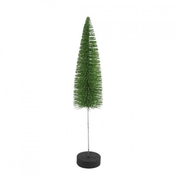 Countryfield Weihnachtsbaum auf Sockel Glitter grün 28 cm