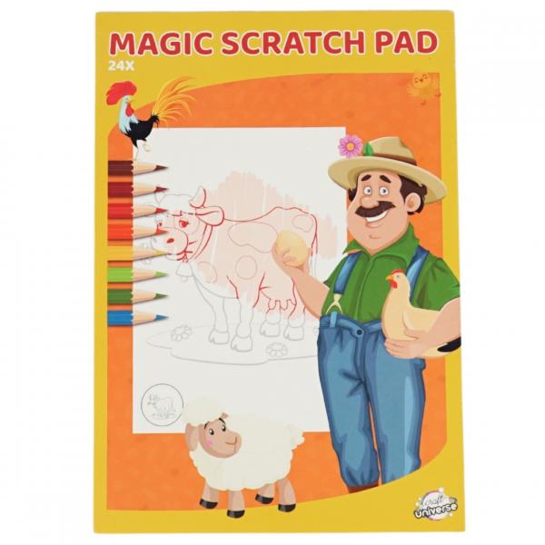 Craft Universe scratch coloring book A5 4 assorted