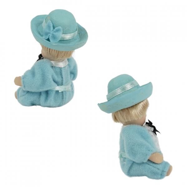 Dekofigur Junge im Anzug handgemachtes Porzellan 7 cm