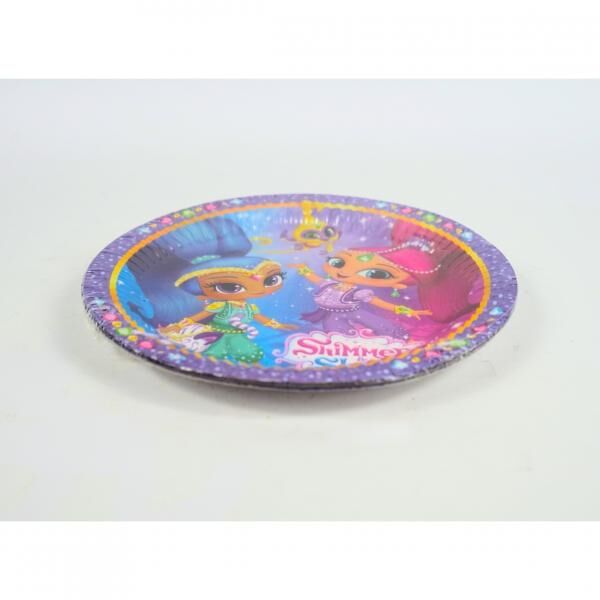 Einwegteller Shimmer & Shine Papier 8 Stk.