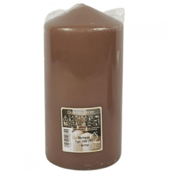 Gala stump candle dark brown 10 x 20 cm