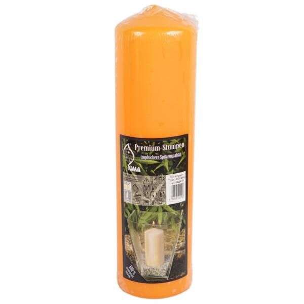 Gala Stumpenkerze gelb 8 x 29 cm