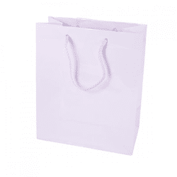 Gift bag with cord M lilac 23 cm