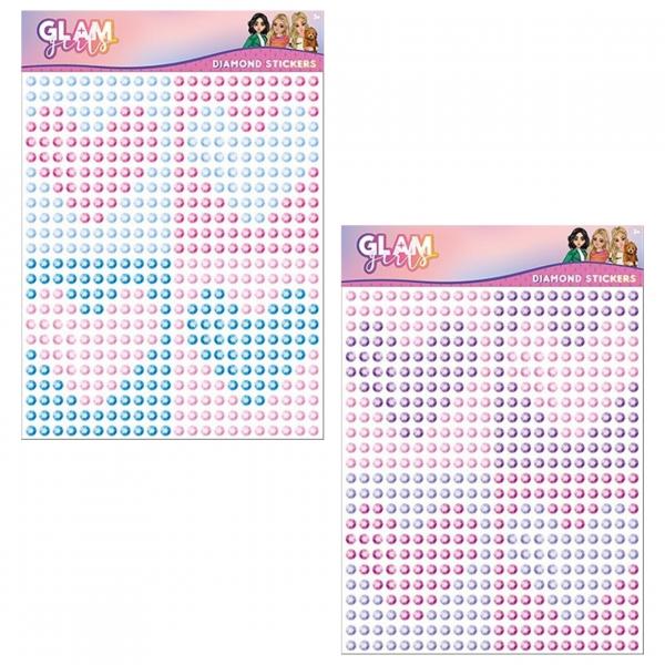 Glam Girls Aufkleber Diamant A5 2 sortiert
