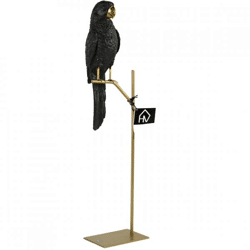 Housevitamin Statue Papagei am Stock 43 cm