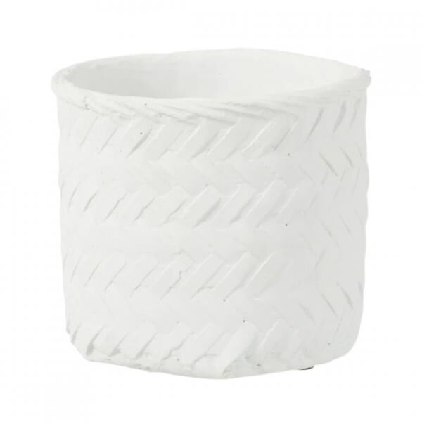 J-Line Blumentopf weiß 20 cm