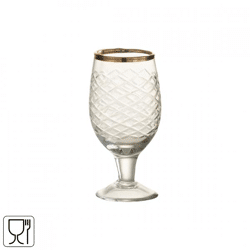J-Line Schnapsglas Goldrand 50 ml