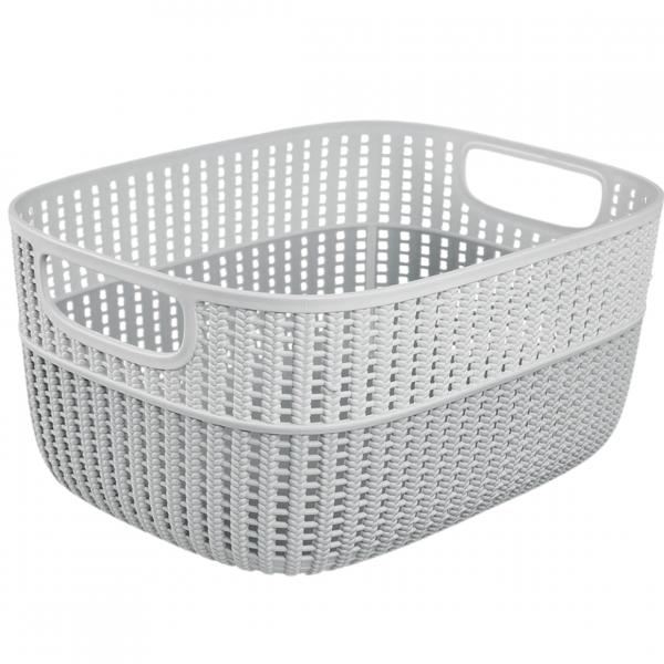Keeeper Wäschekorb grau 29 cm 6,8 L