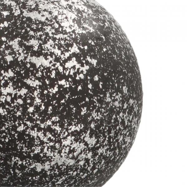 Weihnachtskugel Robustes Glas mattschwarz 8 cm