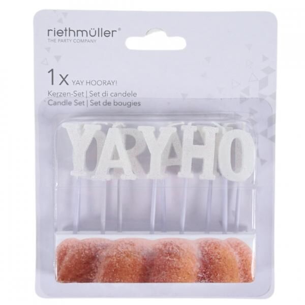 Kerzen Yay Hooray! 6 cm Satz von 11