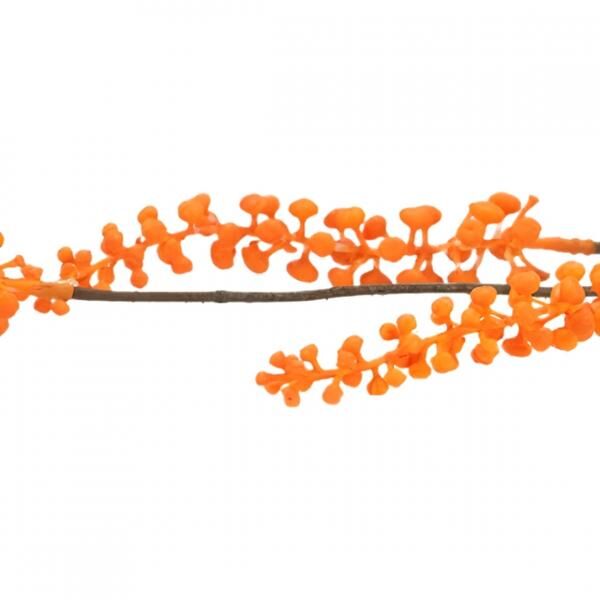 Künstlicher Zweig Berry Cluster orange 94 cm