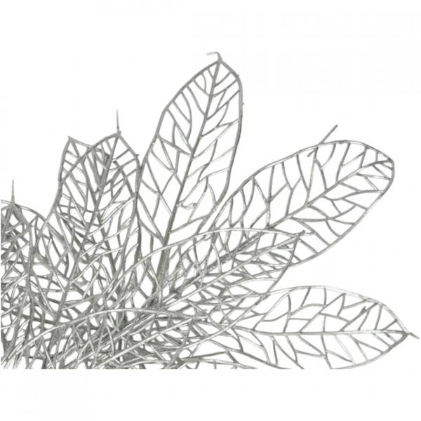 Künstlicher Zweig silber 79 cm