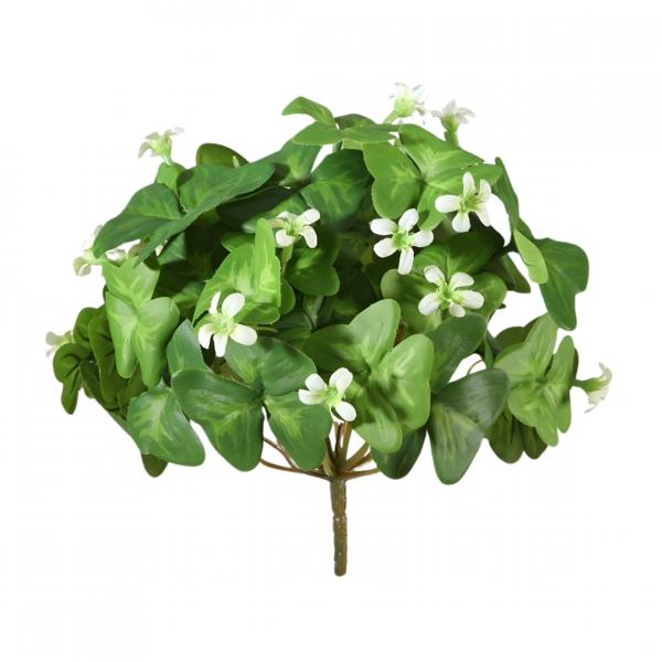 Künstliche Blume Oxalis Busch weiß 20 cm
