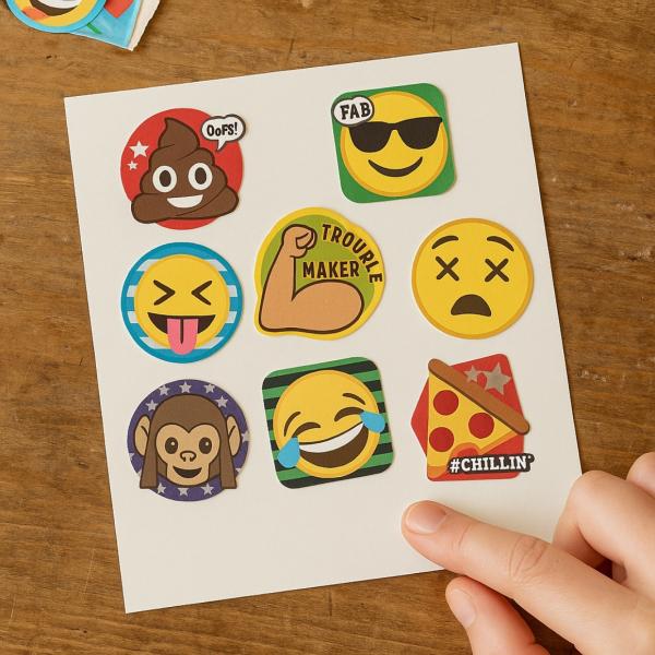 Lizenzaufkleber 3 cm 36 Stück 5 Stück sortiert