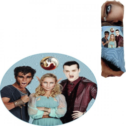 Night watchman beach towel round 150 cm