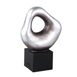 PTMD beeld Dolcey zilverkleurig 29 cm