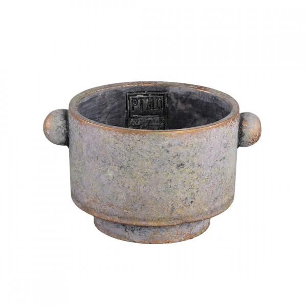 PTMD Blumentopf Burly grau 15 cm