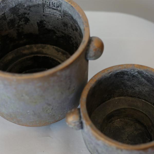 PTMD Blumentopf Burly grau 15 cm