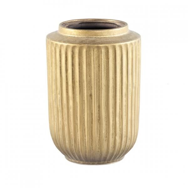 PTMD Blumentopf Harris hoch S goldfarben 26 cm